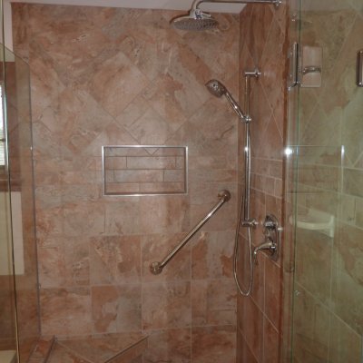 Custom shower remodel 24